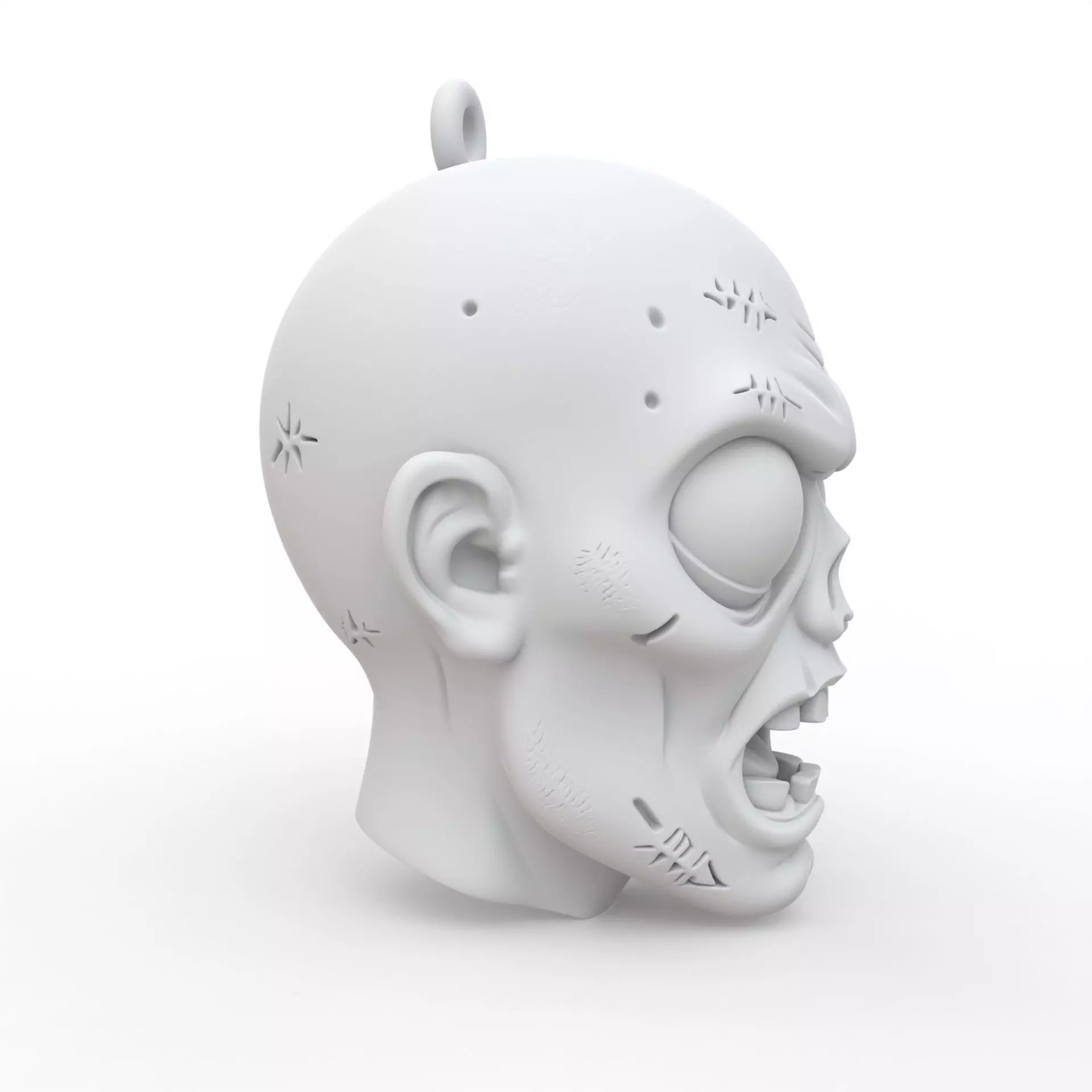 Zombie Keychain 3D Print Model 3D print model_5