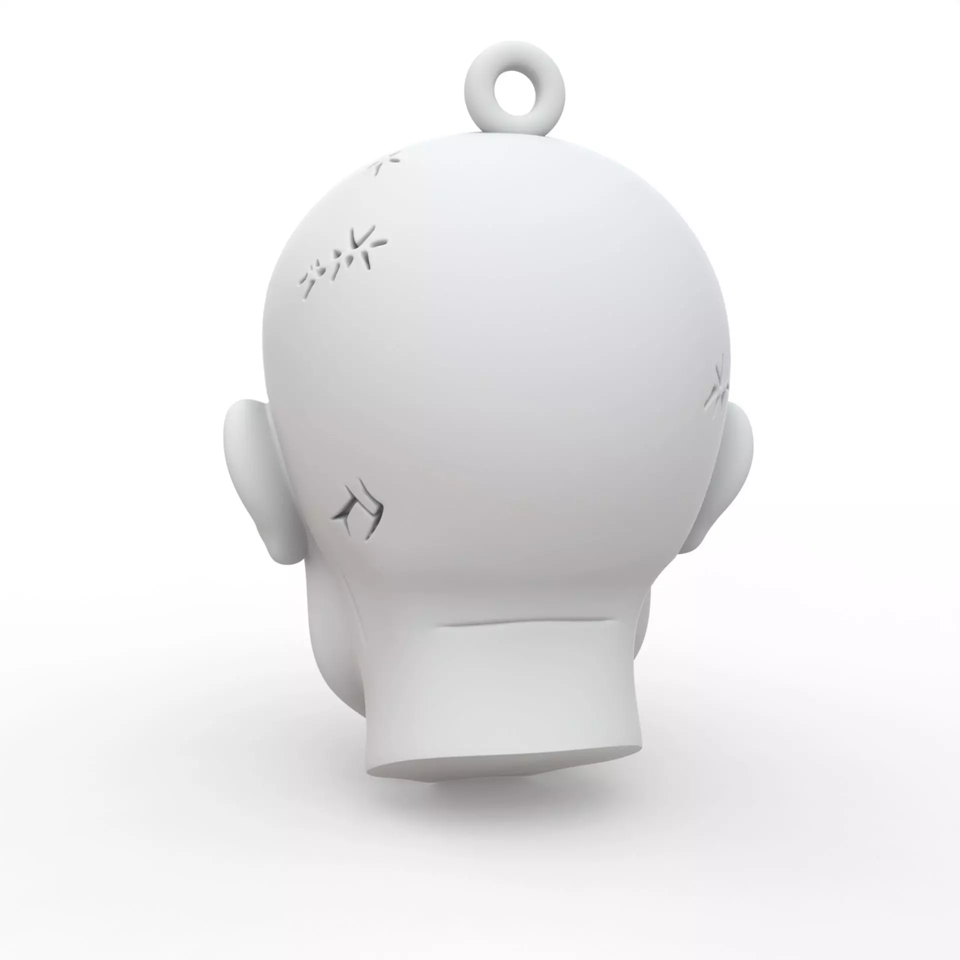 Zombie Keychain 3D Print Model 3D print model_3