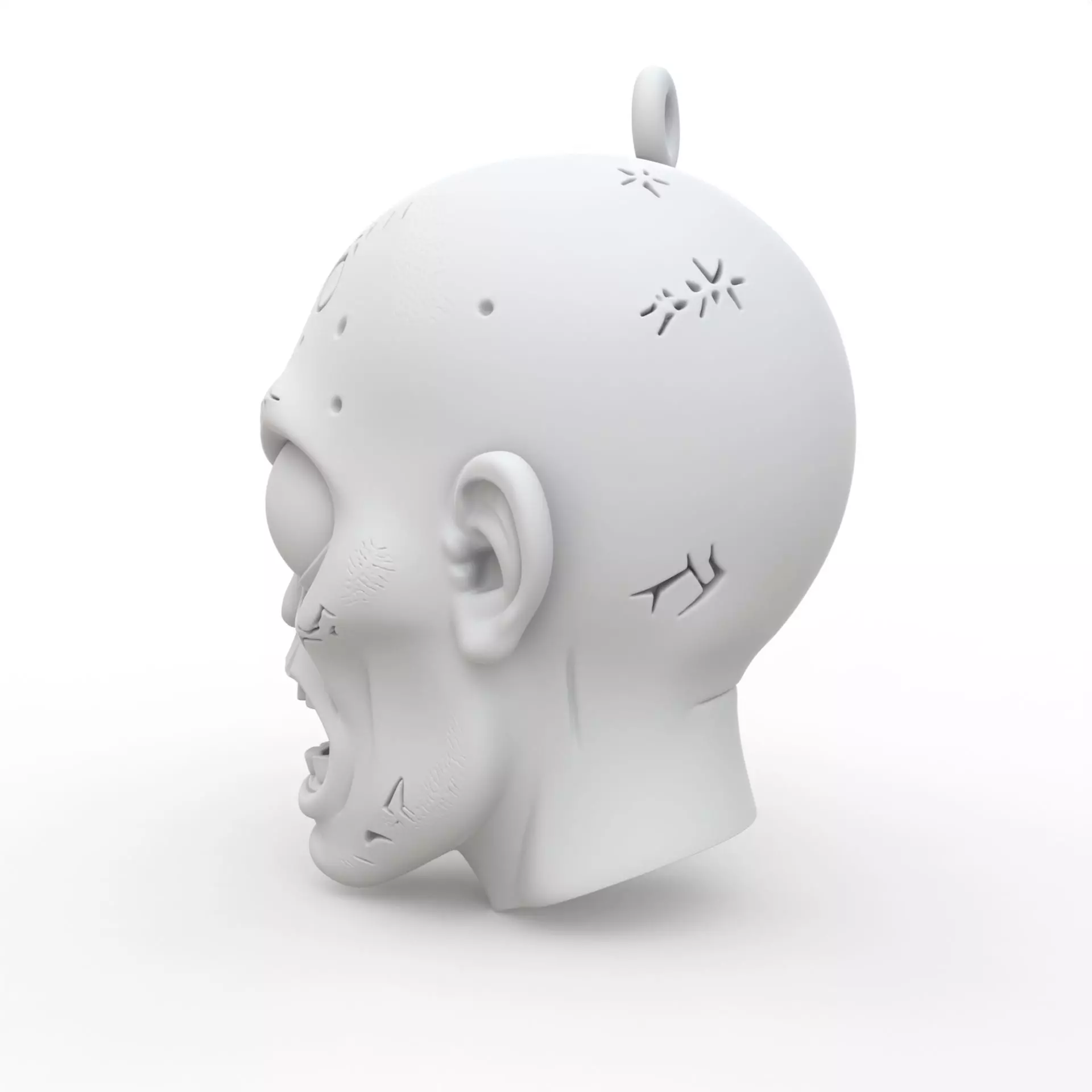 Zombie Keychain 3D Print Model 3D print model_2