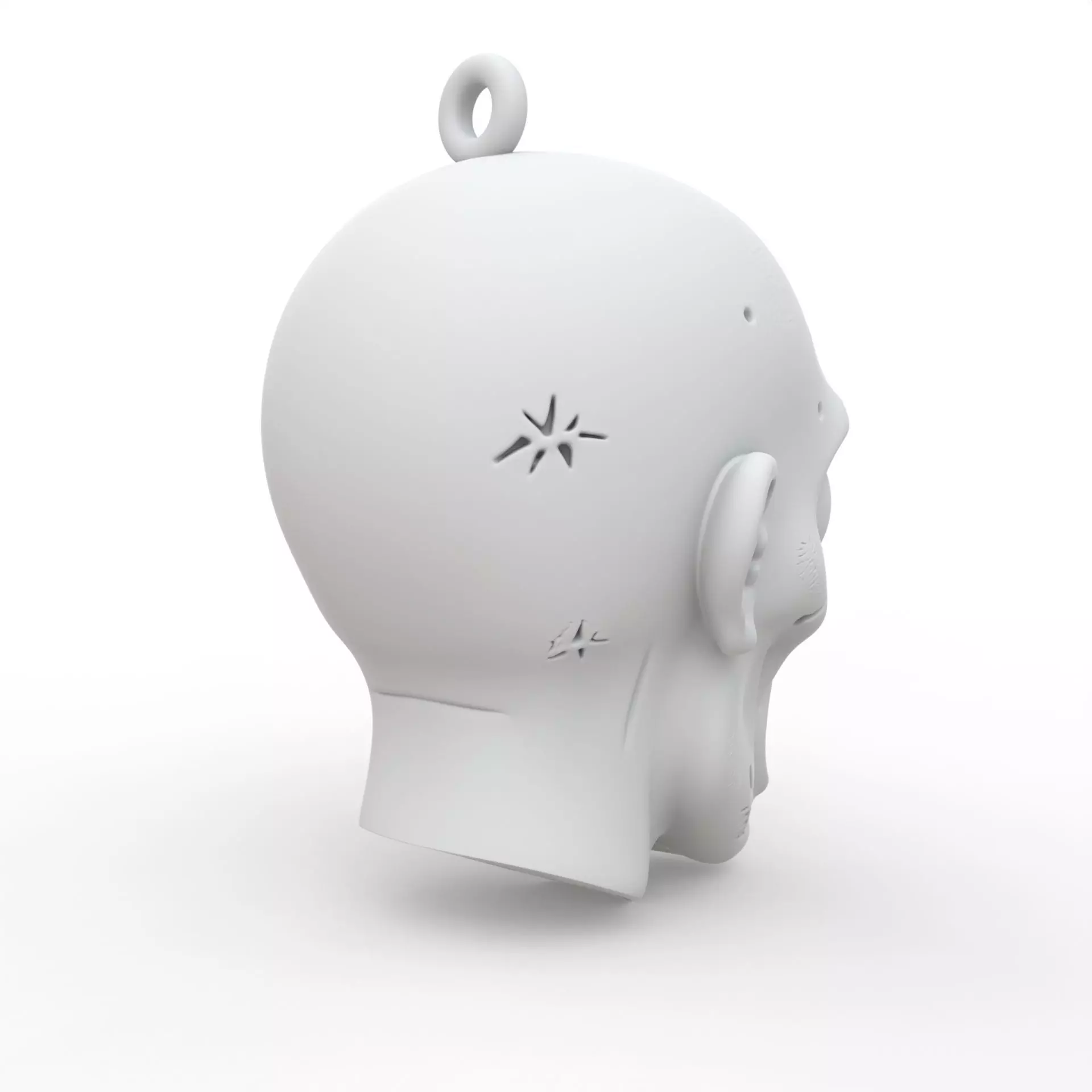 Zombie Keychain 3D Print Model 3D print model_4