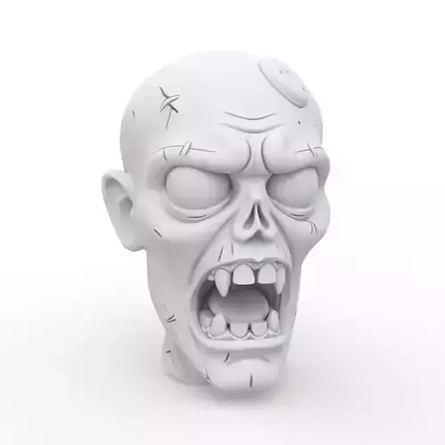 Zombie Keychain 3D Print Model