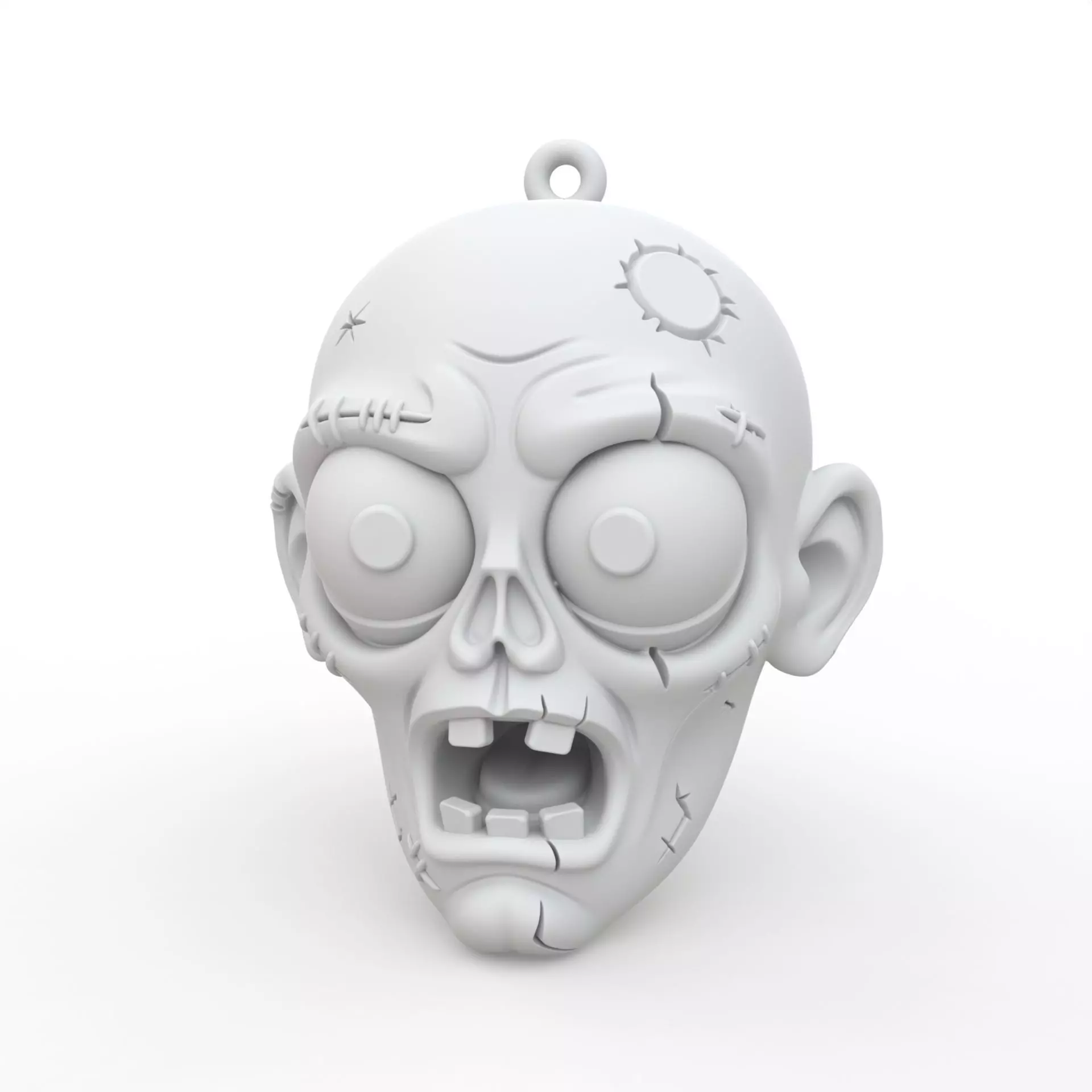 Zombie Keychain 3D Print Model 3D print model_4