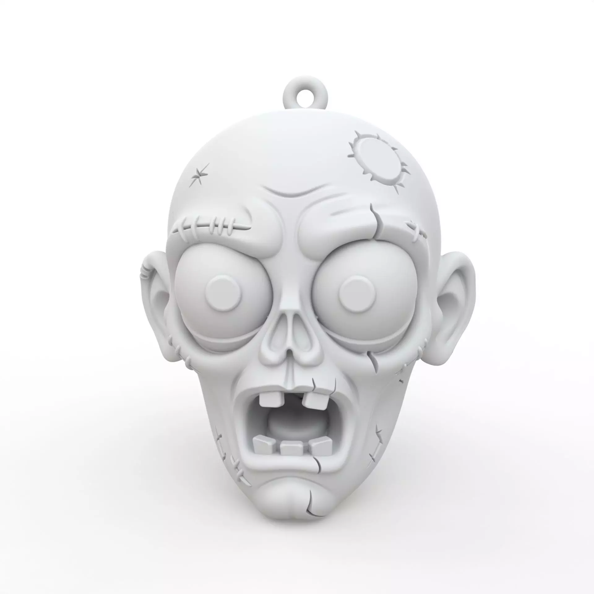 Zombie Keychain 3D Print Model 3D print model_3