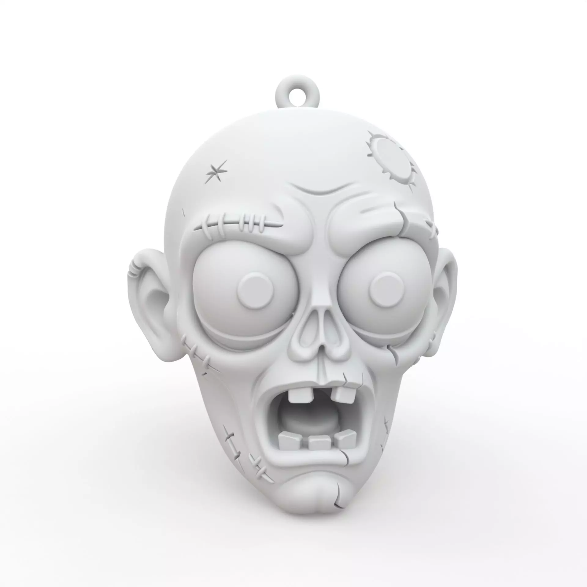 Zombie Keychain 3D Print Model 3D print model_1