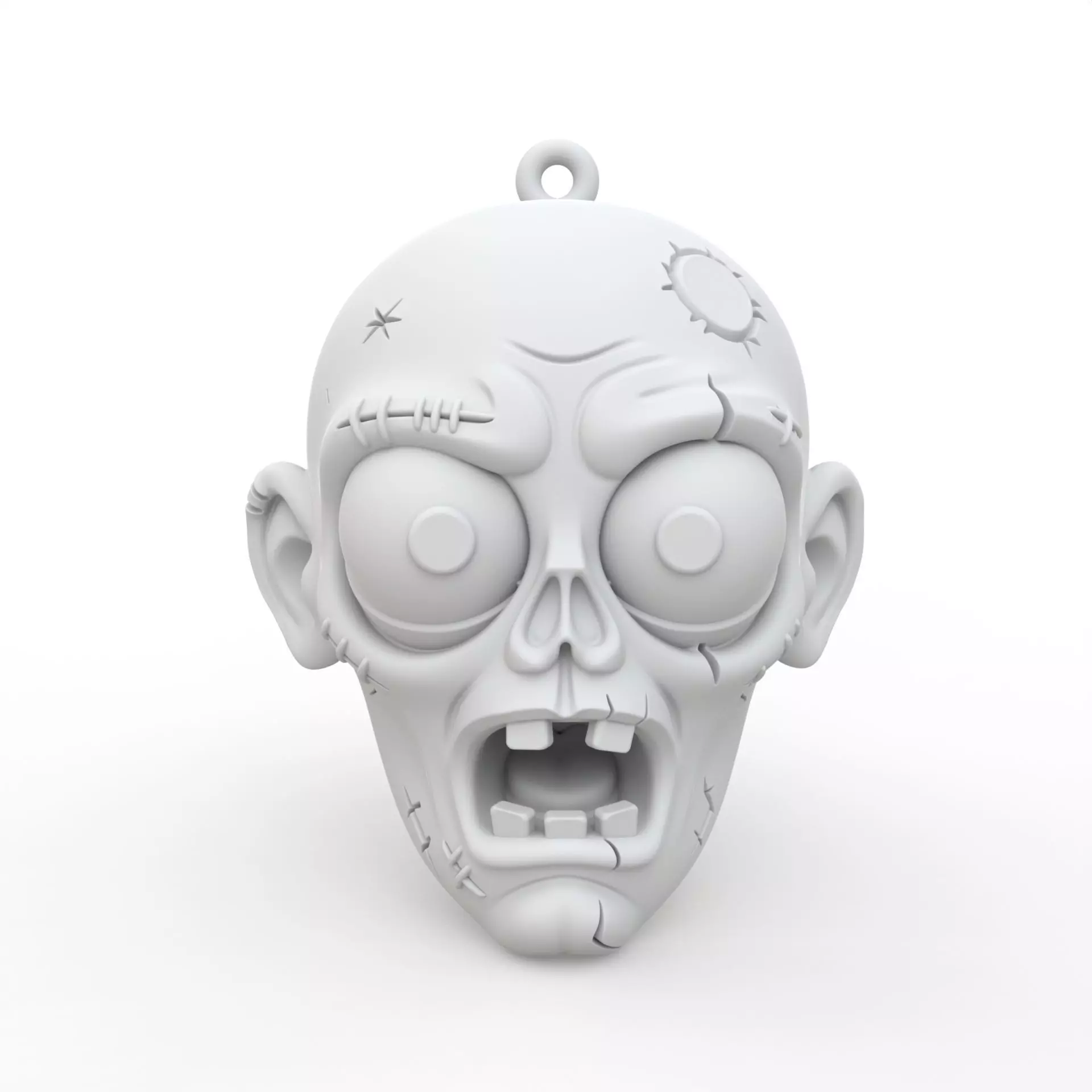 Zombie Keychain 3D Print Model 3D print model_2