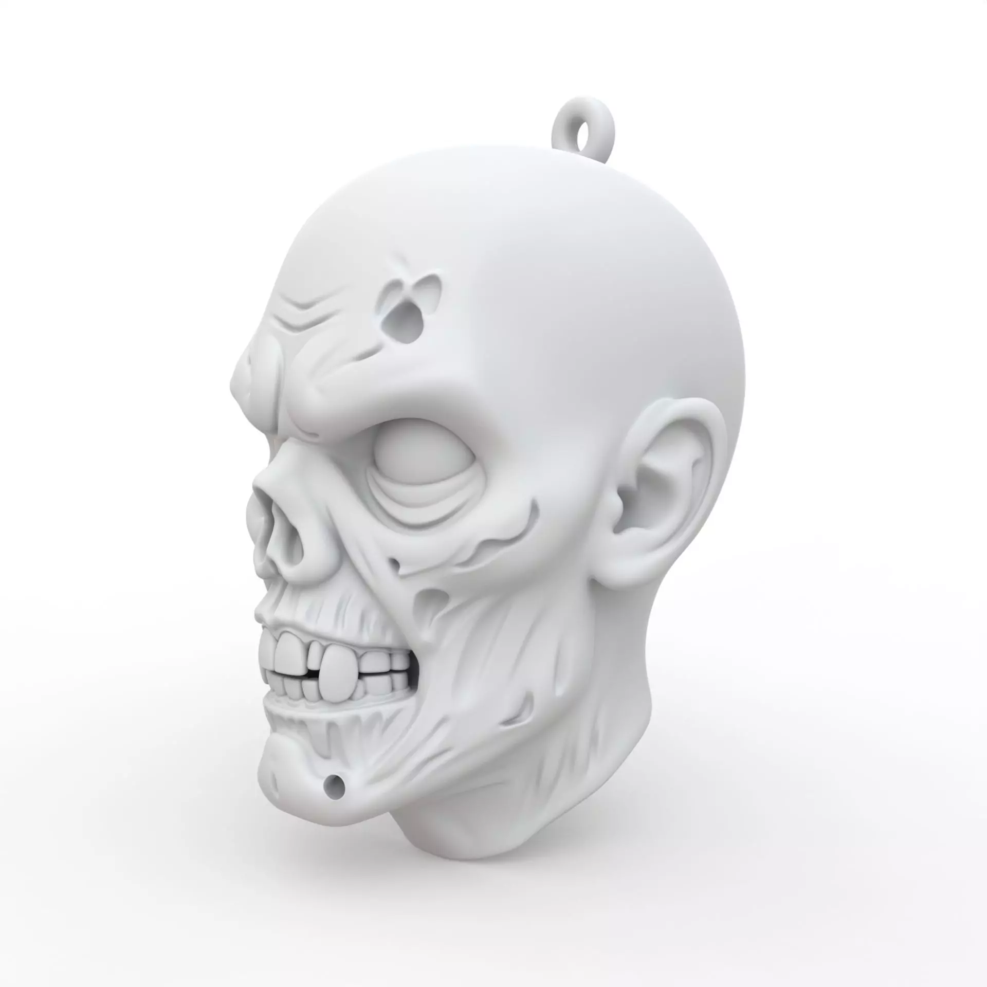 Zombie Keychain 3D Print Model 3D print model_1