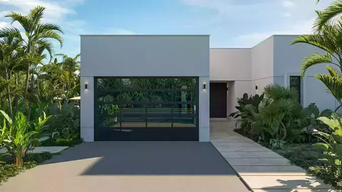 Tropical Exterior Scene Bahamas