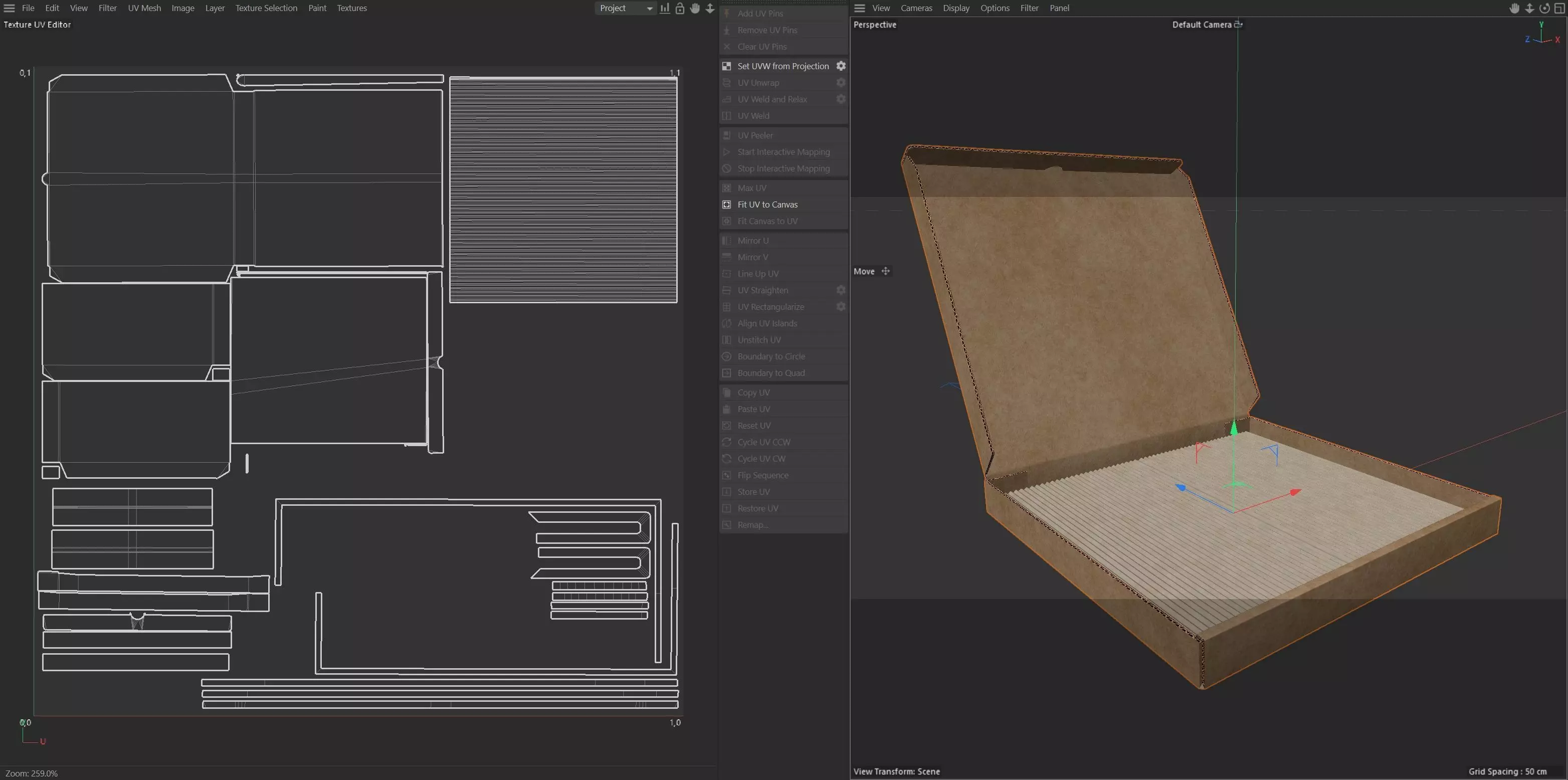 Pizza box 9 Low-poly 3D model_6