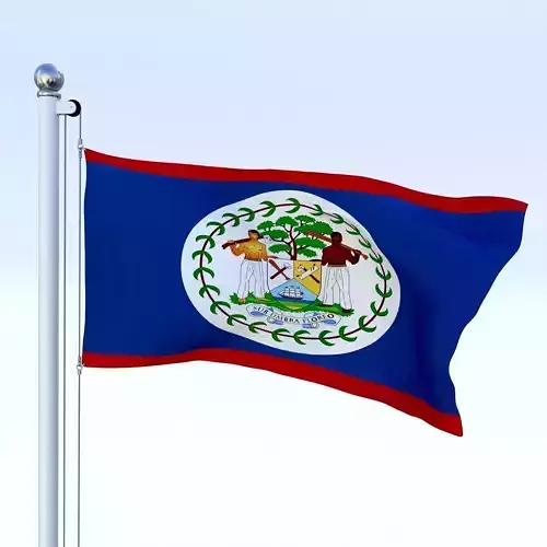Animated Belize Flag