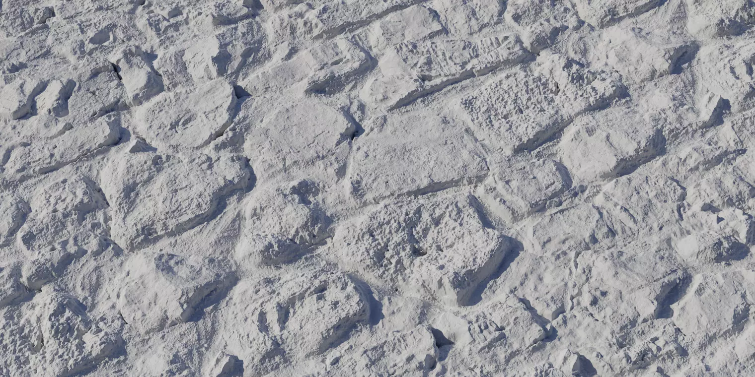 Dark Wet Basalt Riverstone Wall PBR Texture  Texture_2