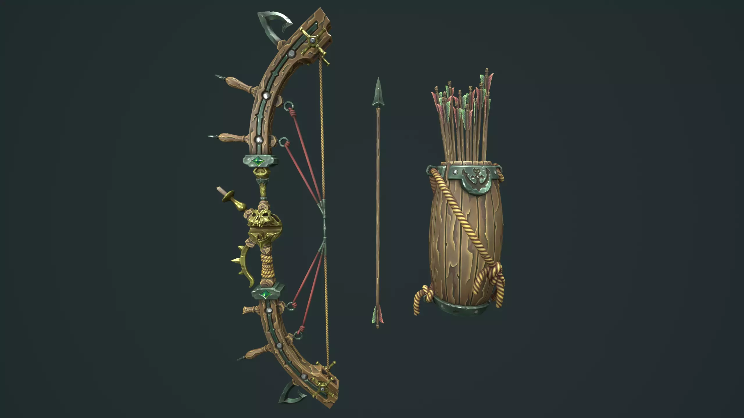 Pirate bow 3d print 3D print model_2