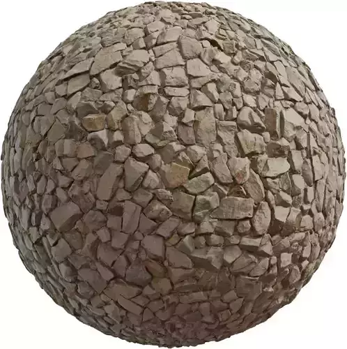 Light Limestone Gravel Fill PBR Texture