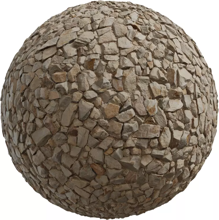 Light Limestone Gravel Fill PBR Texture Texture_0