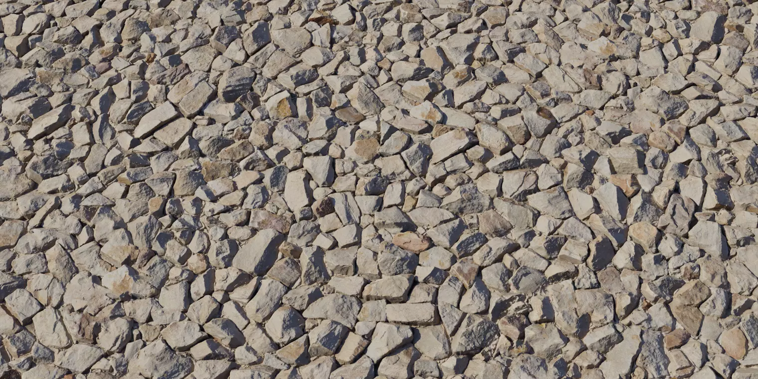 Light Limestone Gravel Fill PBR Texture Texture_1