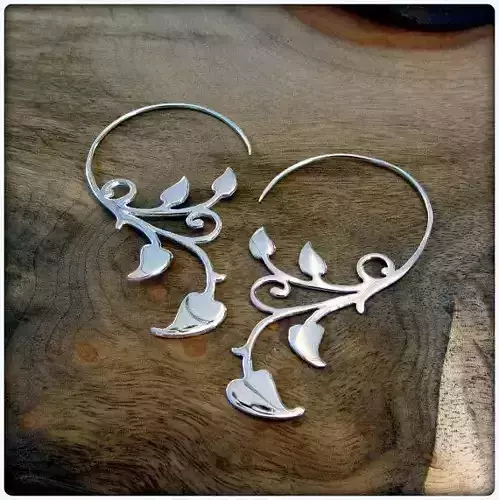 Earrings Leafs