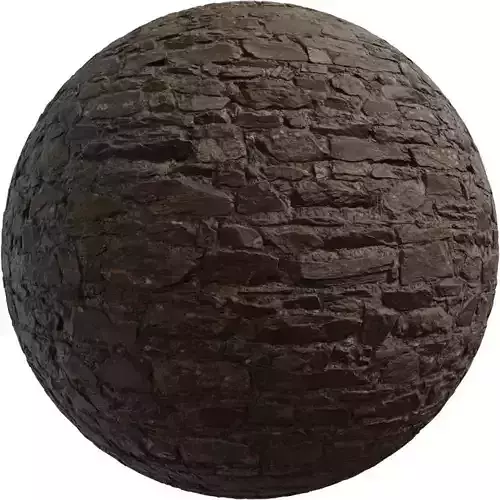 Dry Stack Slate Wall PBR Texture 
