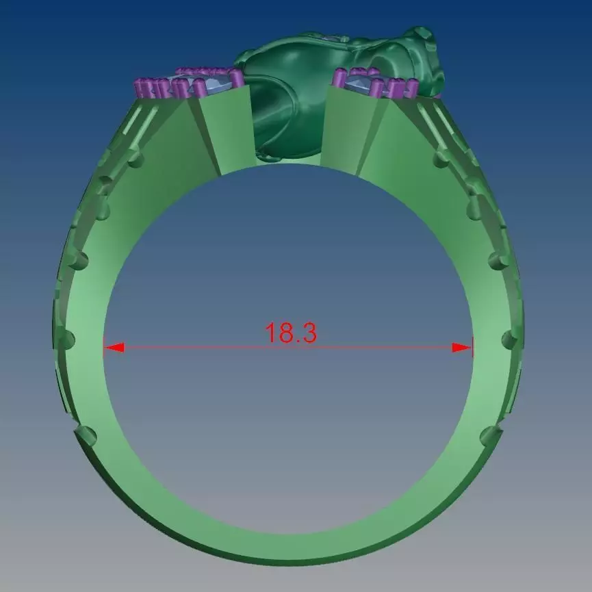 HORSE RING  3D print model_0