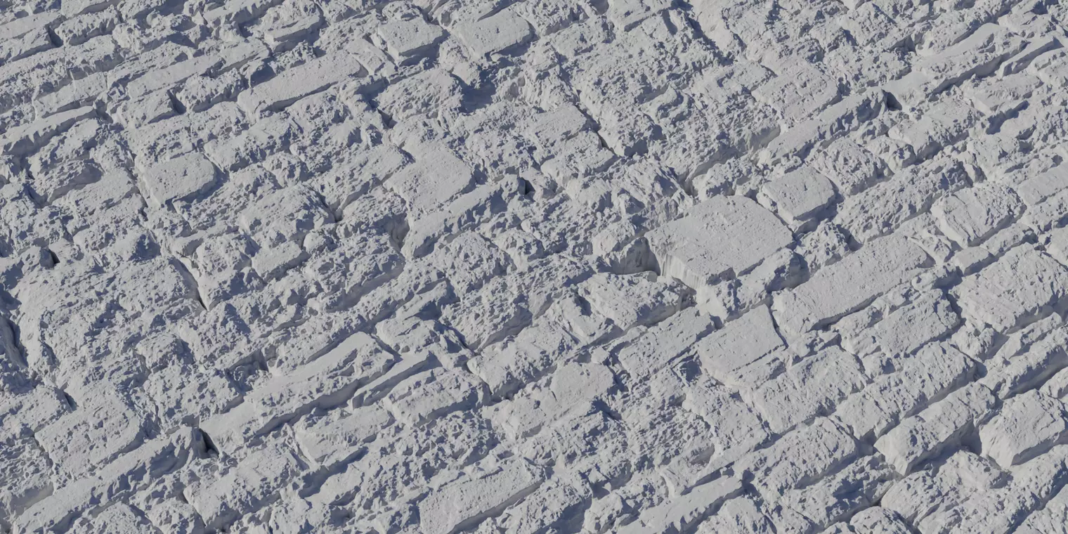 Historic Rubble Brick Wall PBR Texture Texture_2