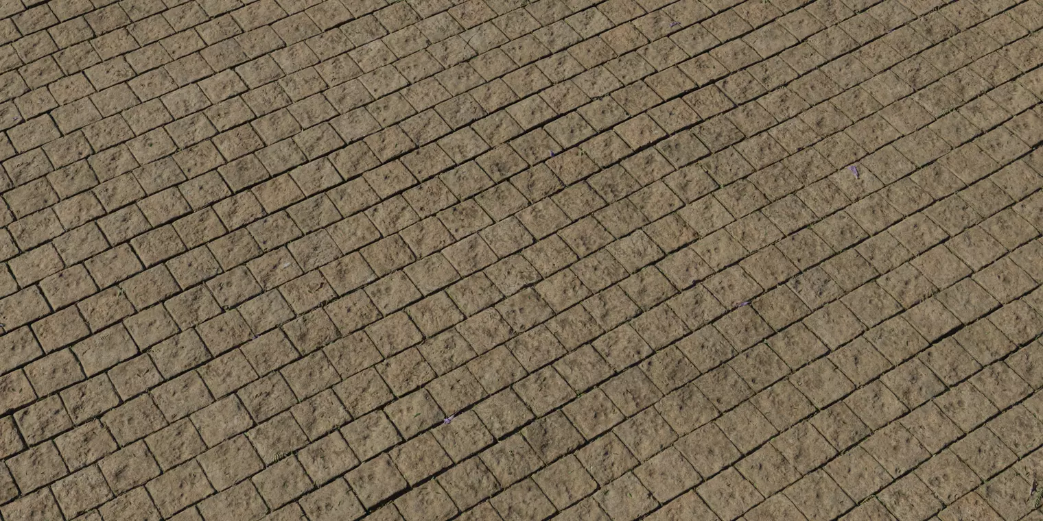 Hand-Cut Sandstone Pavers PBR Texture Texture_1