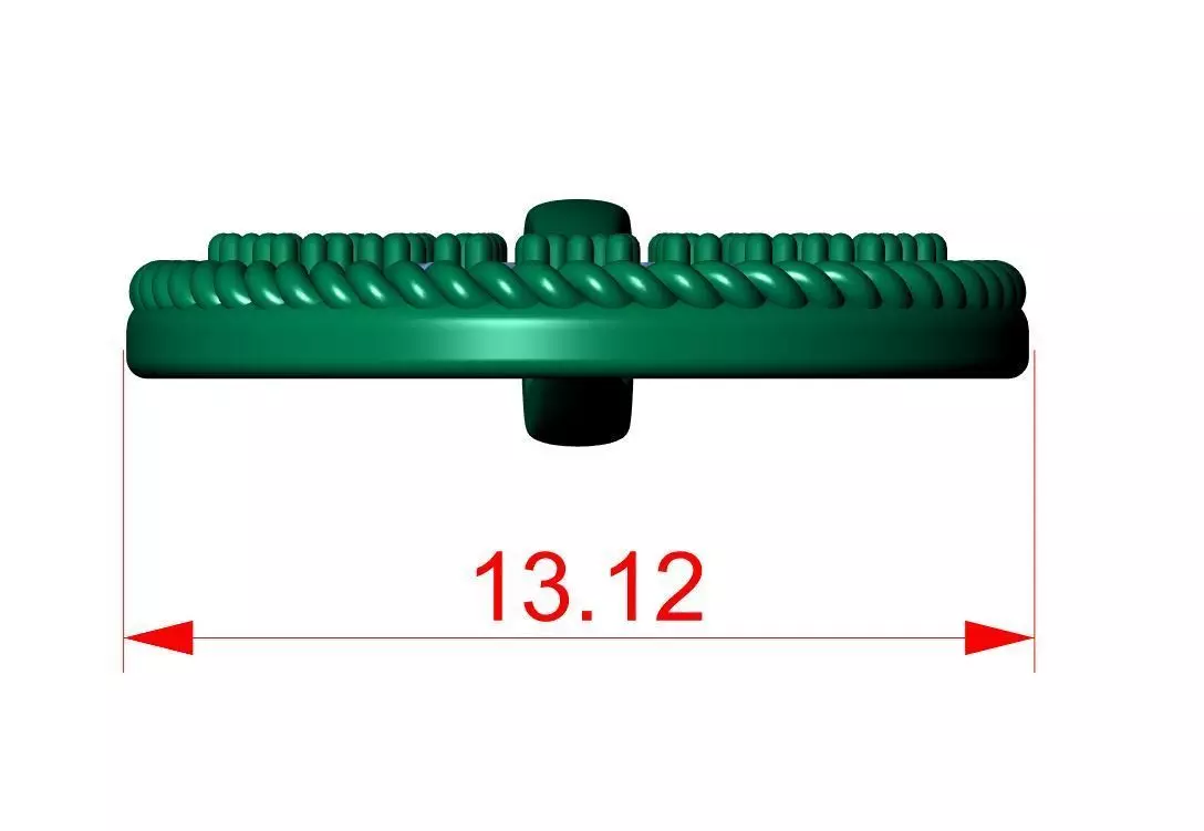 Round Diamond Pendant 3D print model_15