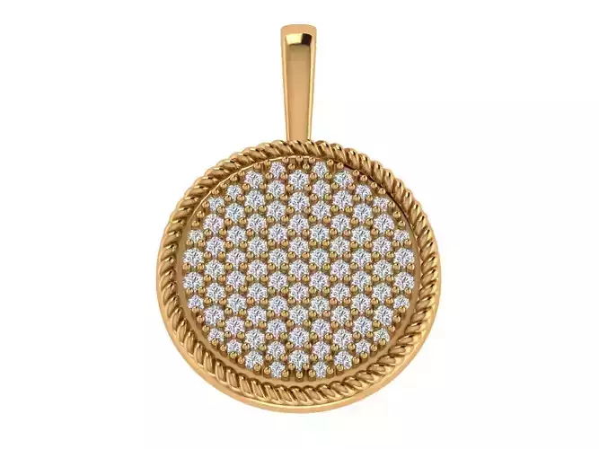 Round Diamond Pendant
