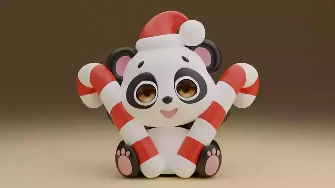 Christmas panda 08