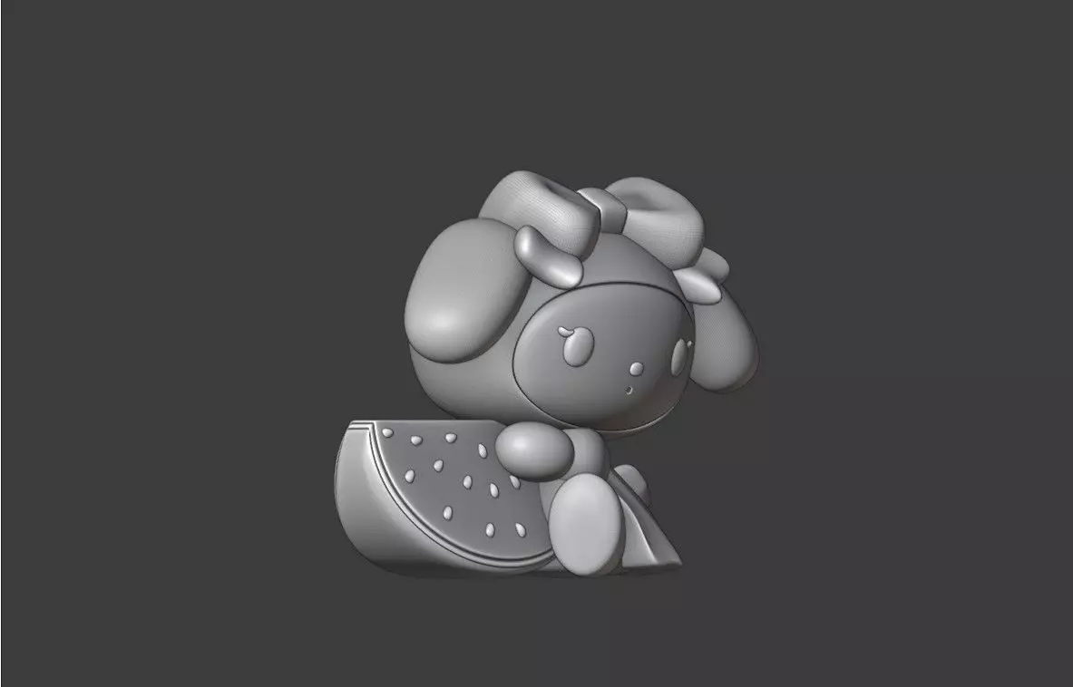 Summer sanrio my melody 11 3D print model_2