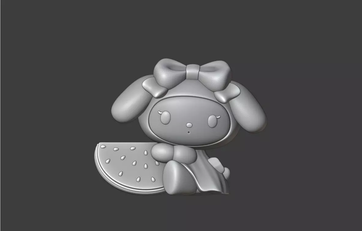 Summer sanrio my melody 11 3D print model_1