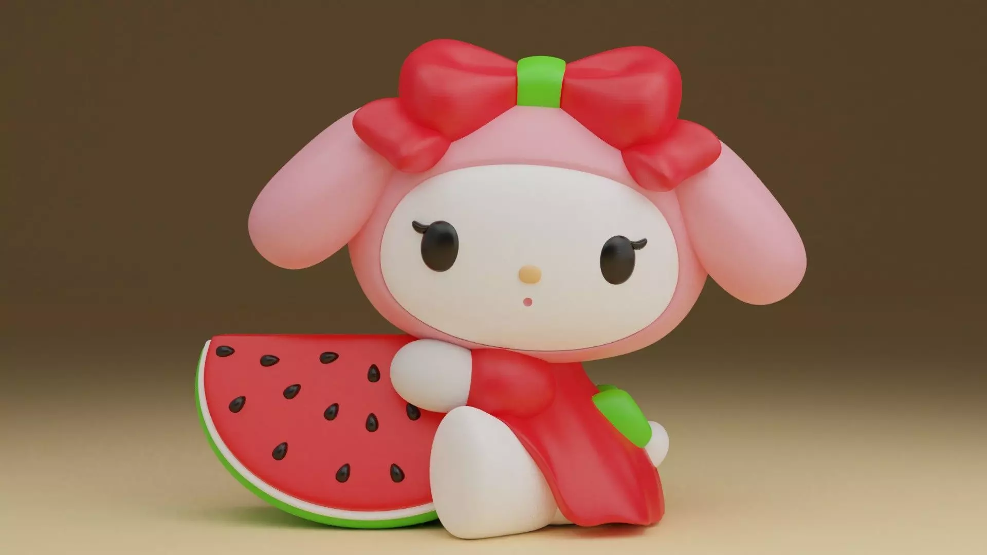 Summer sanrio my melody 11 3D print model_0