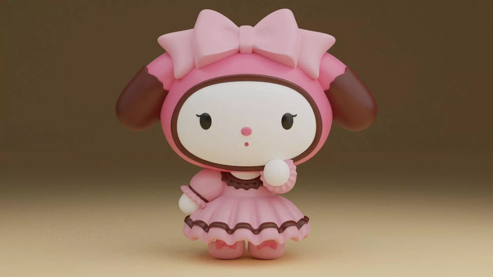 Sanrio my melody 02 3D print model_0