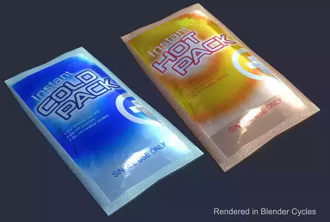 Cold Hot Packs Game Ready Low-poly 3D model