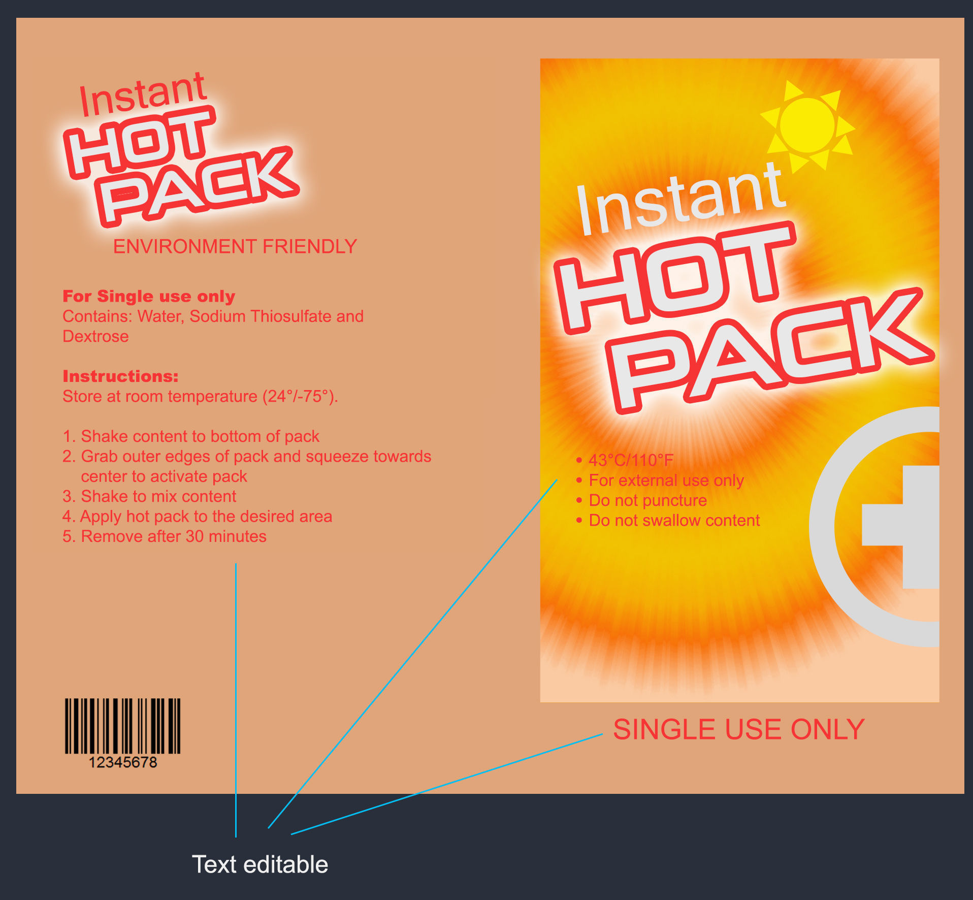 Cold Hot Packs Game Ready Low-poly 3D model_4