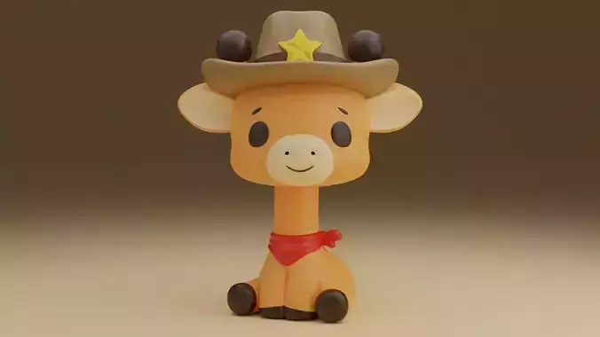 Cowboy giraffe 05