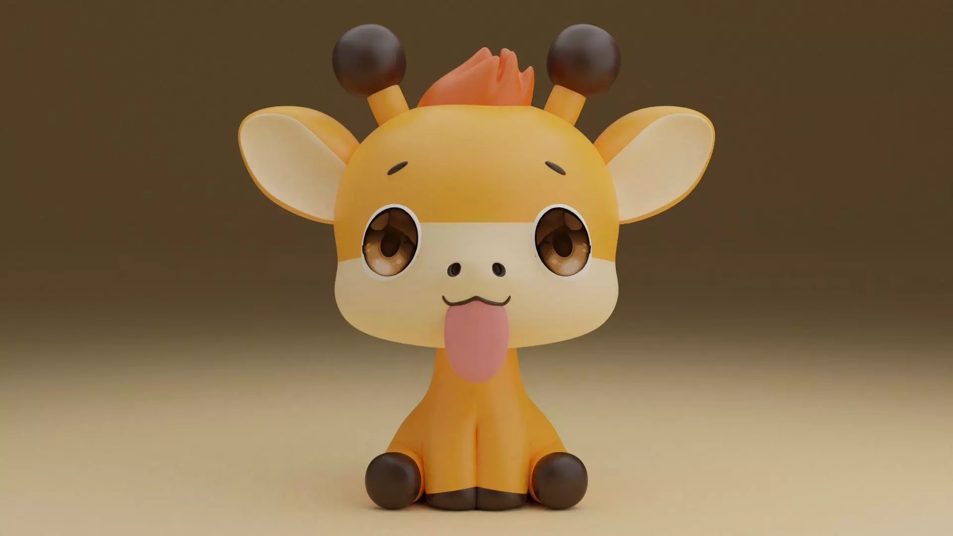 giraffe 04 3D print model_0