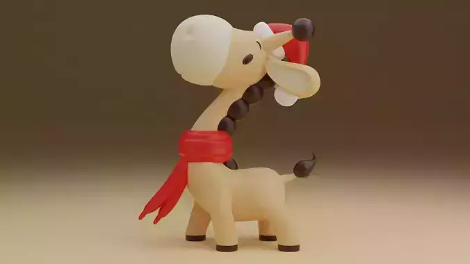 Christmas giraffe 03