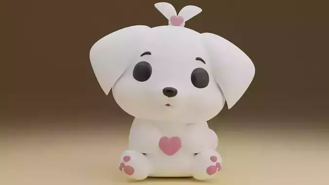 Cute valentine dog 06