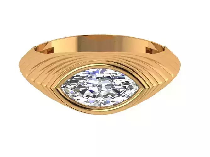 Marquise Diamond Gents Ring