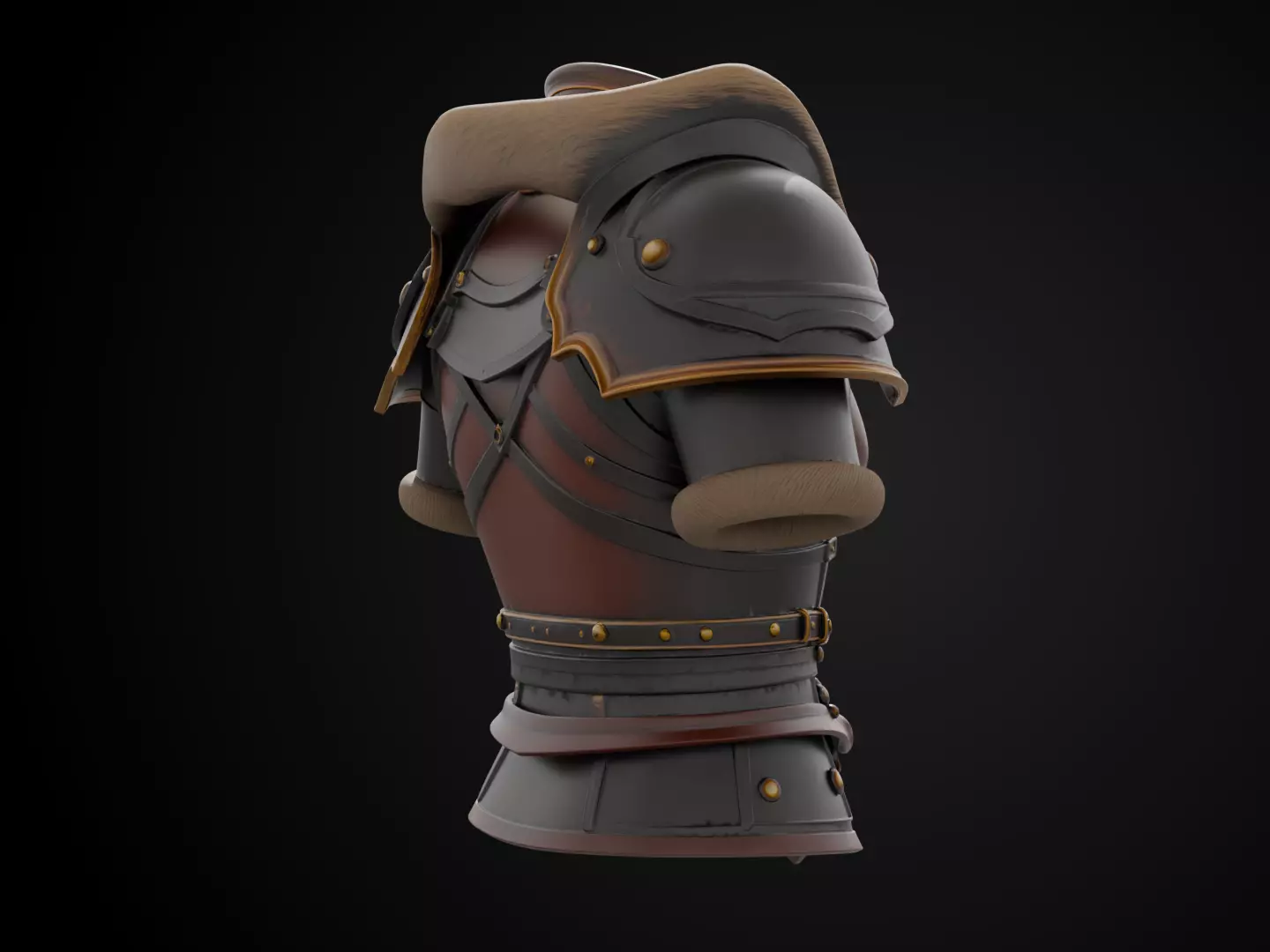 Stylized Viking Armor - Viking Raider 3D print model_4