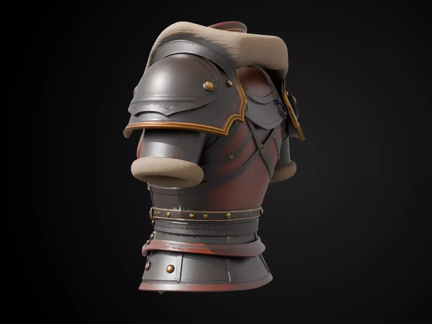 Stylized Viking Armor - Viking Raider 3D print model_8