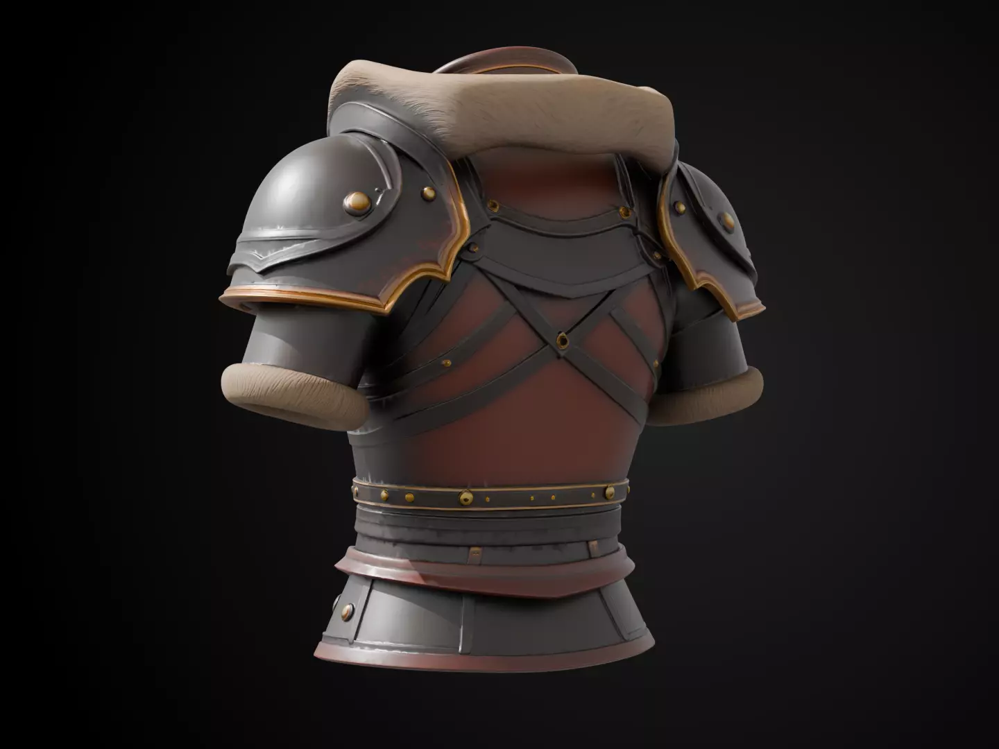 Stylized Viking Armor - Viking Raider 3D print model_7