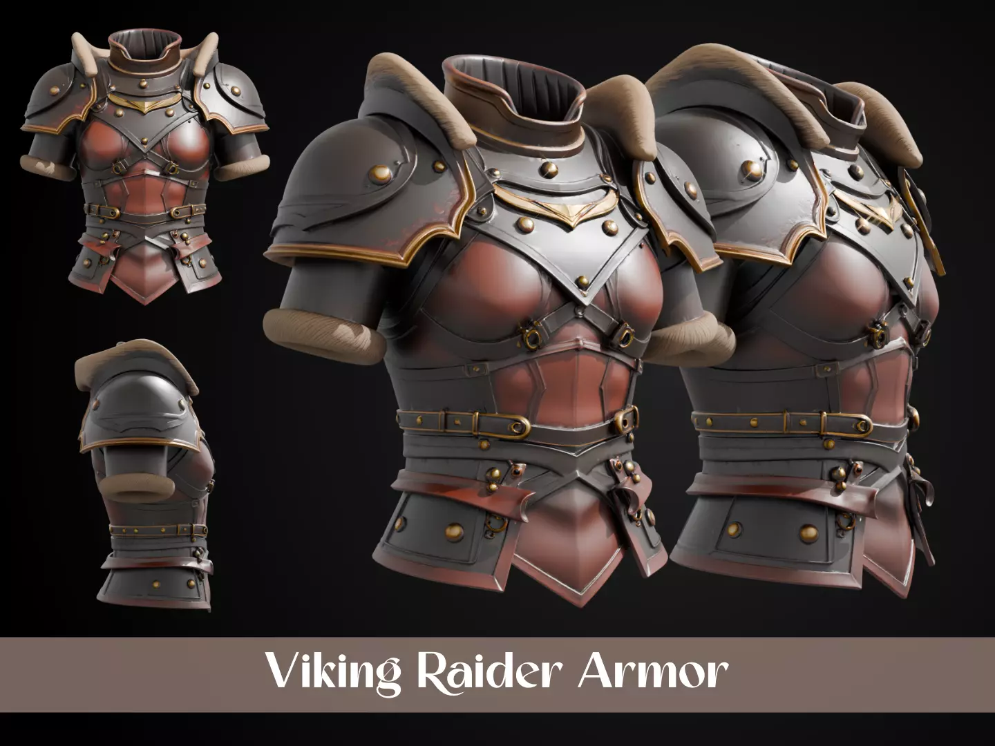 Stylized Viking Armor - Viking Raider 3D print model_0