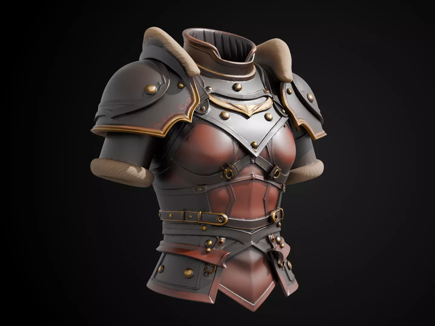 Stylized Viking Armor - Viking Raider 3D print model_1