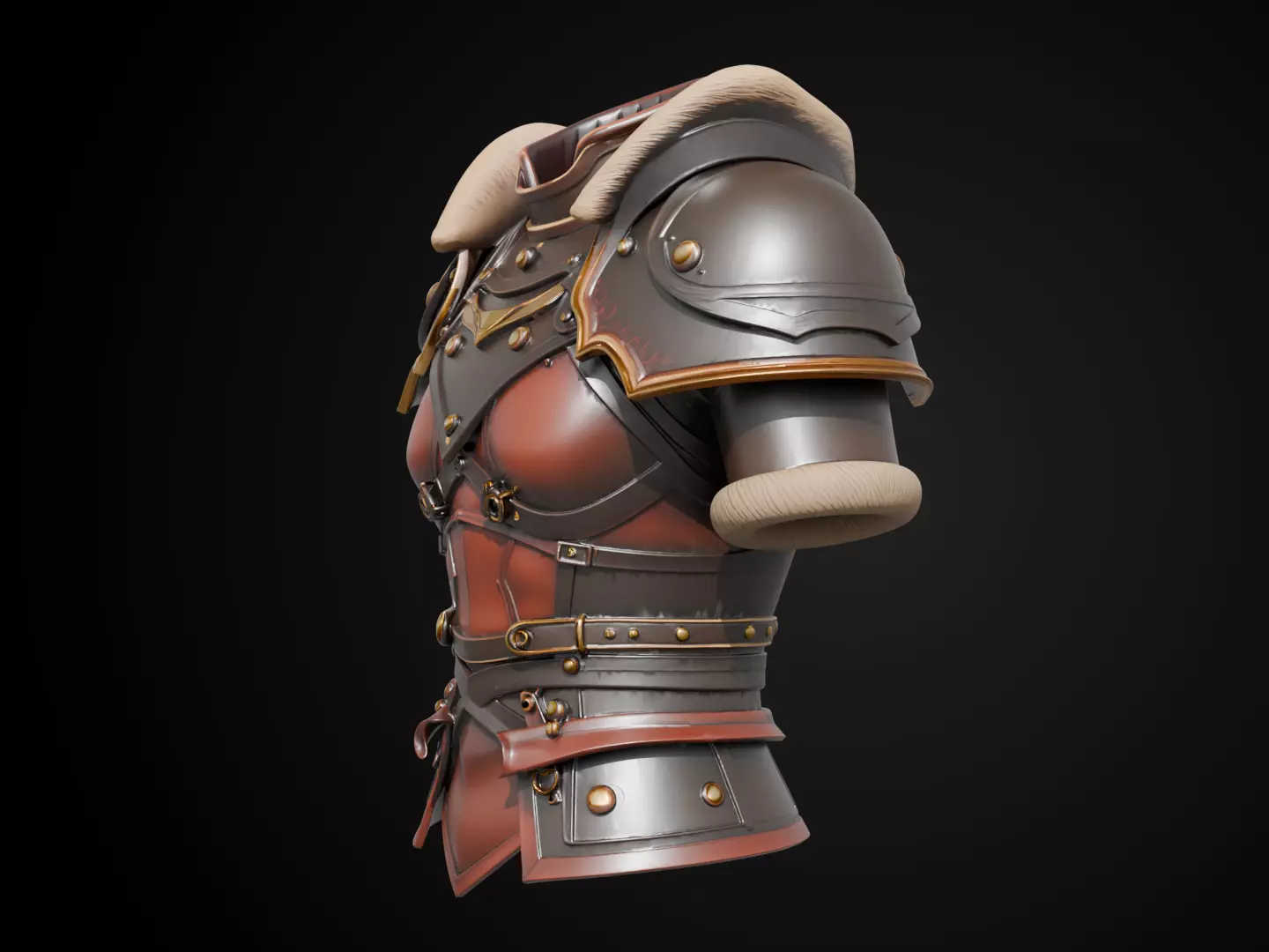 Stylized Viking Armor - Viking Raider 3D print model_10