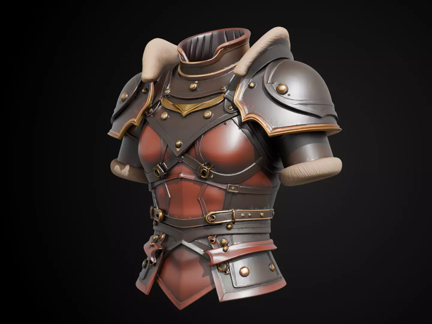 Stylized Viking Armor - Viking Raider 3D print model_11
