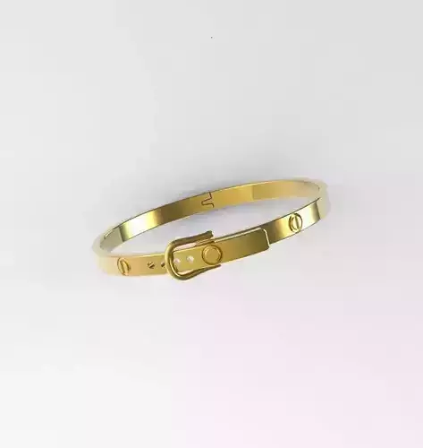 Bracelet gold with buckle