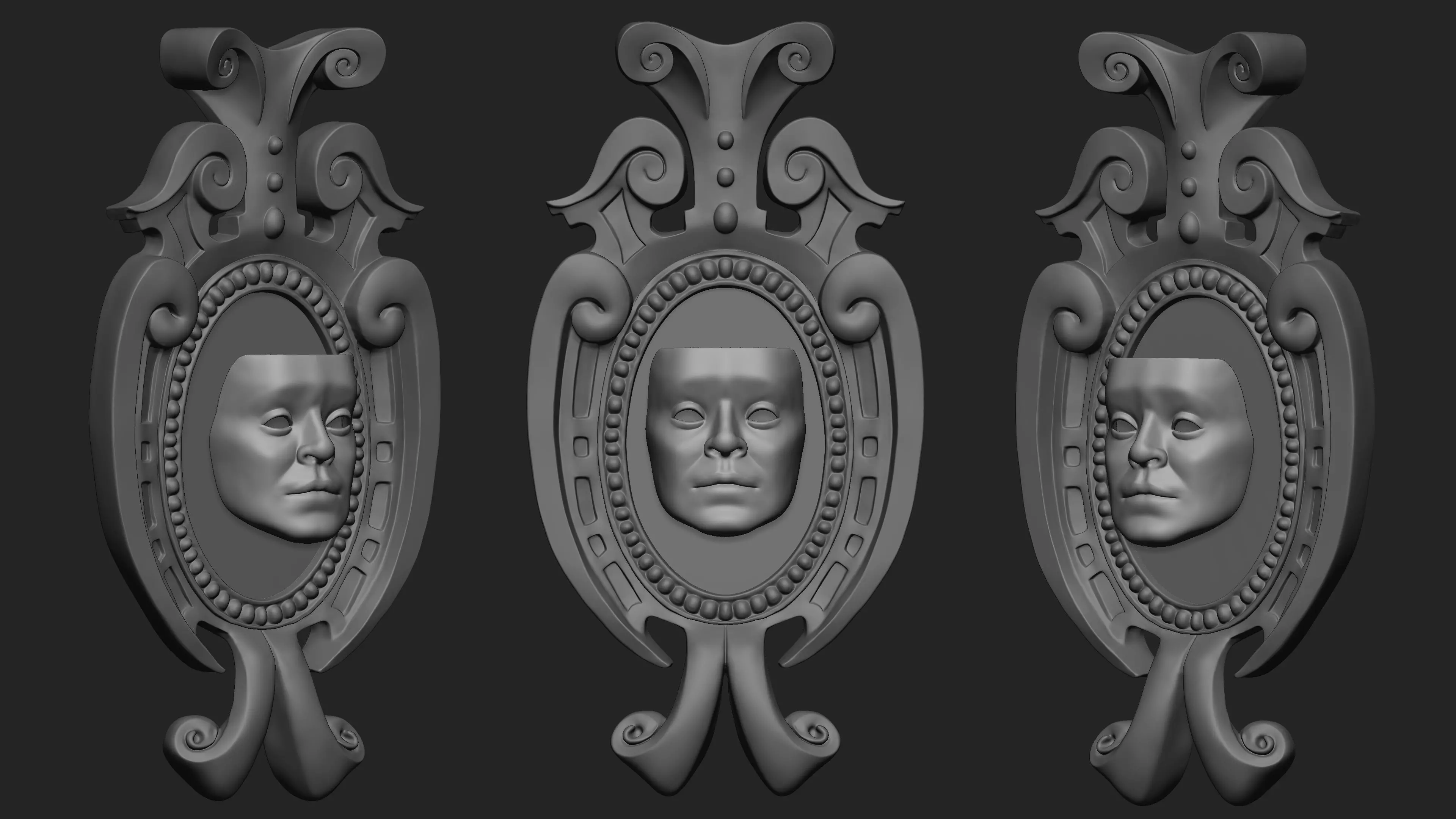Shrek Magic Mirror and Mask 3D print model