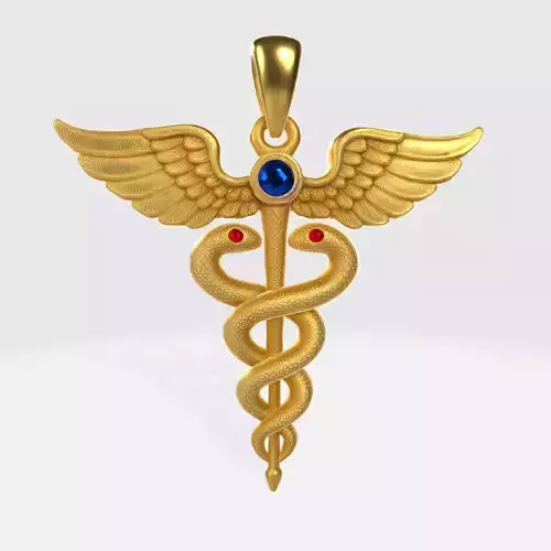 Caduceus Pendant 2