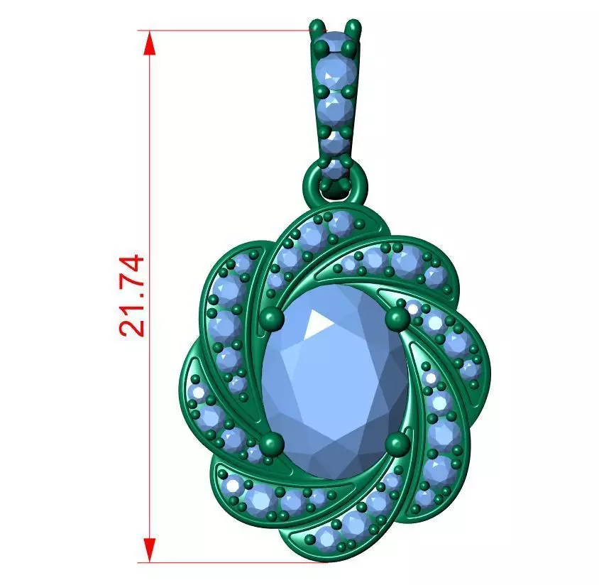 Antiq Pendnat 3D print model_11