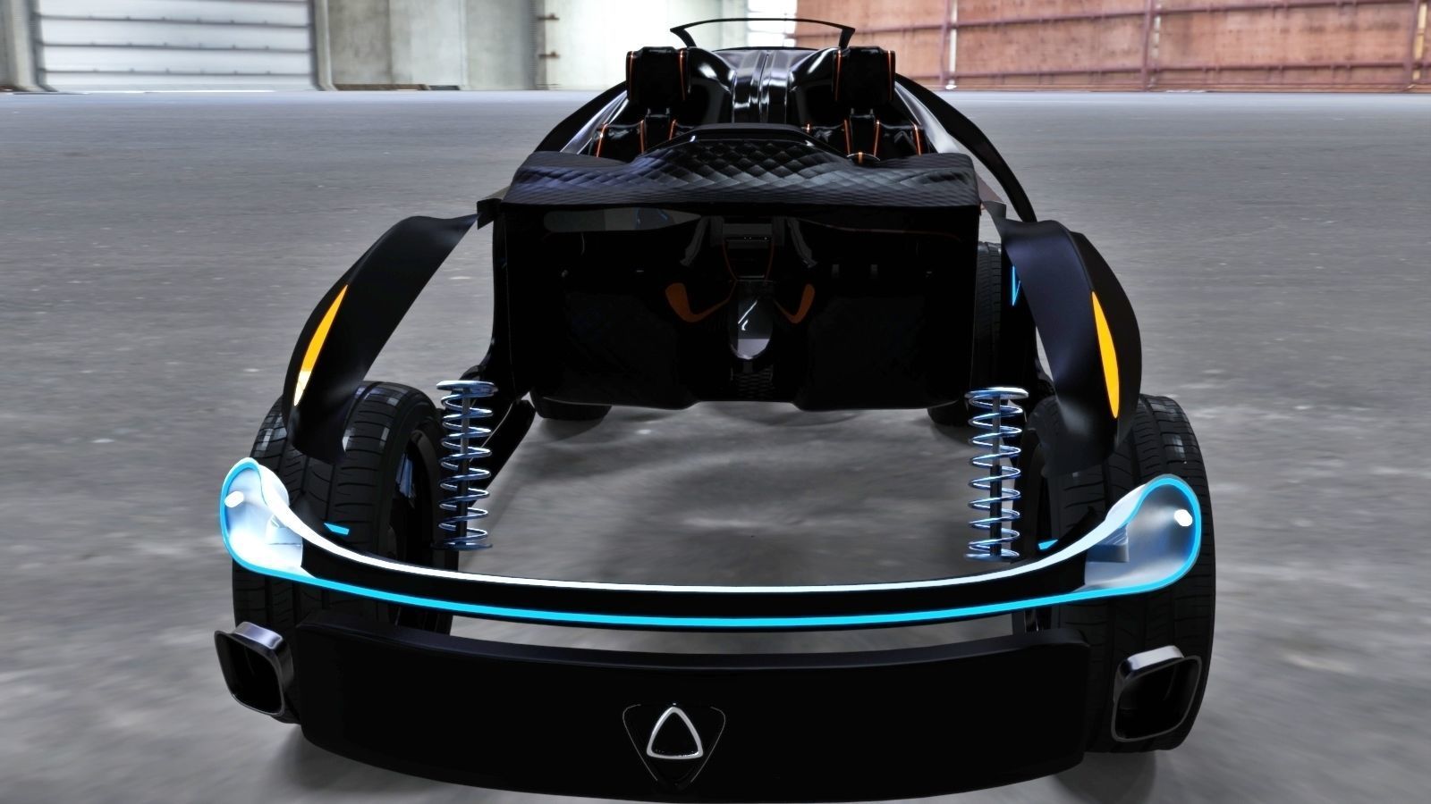 Affekta Cyclonic  Concept Sport car LowPoly Low-poly 3D model_12