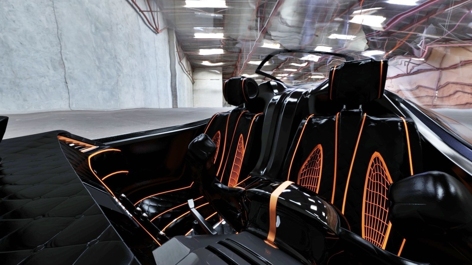 Affekta Cyclonic  Concept Sport car LowPoly Low-poly 3D model_7